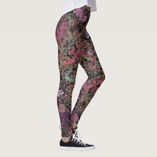 Leggings multicolores noirs - HAMbWG (Droite)