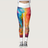 Leggings multicolores vibrants (Devant)
