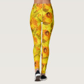 Leggings Multiples Daffodils Médaille d'or Fleurs (Dos)