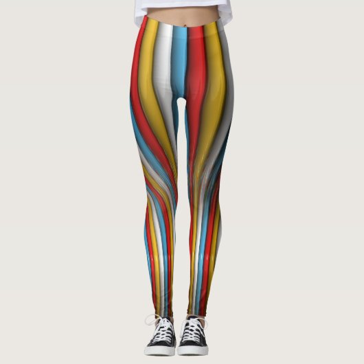 Leggings Multy 3D Abstrait (Devant)
