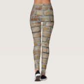 Leggings Mur de briques marron Un design original  (Dos)
