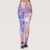 Leggings Mur de fleurs (Dos)