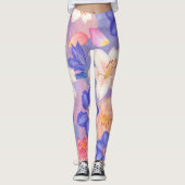 Leggings Mur de fleurs (Devant)