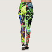 Leggings Mur de graffitis : Hip hop urbain (Dos)