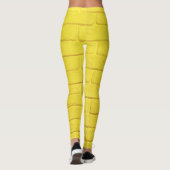 Leggings mur en brique jaune (Dos)