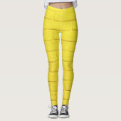 Leggings mur en brique jaune (Devant)