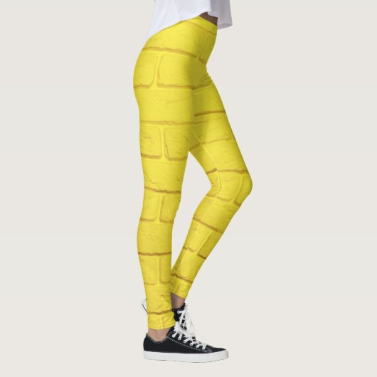Leggings mur en brique jaune (Droite)