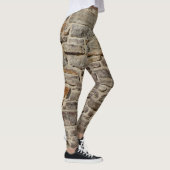 Leggings Mur en pierre rustique, décoration texturée (Droite)