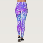 Leggings murmure fantomatique, marbrage pastel : (Dos)