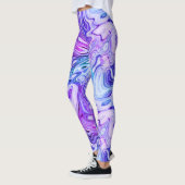Leggings murmure fantomatique, marbrage pastel : (Gauche)