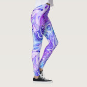 Leggings murmure fantomatique, marbrage pastel : (Droite)