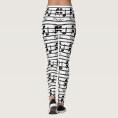 Leggings Musiciens de notes musicales de mode de style de (Dos)