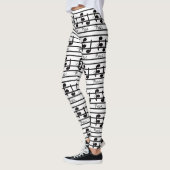 Leggings Musiciens de notes musicales de mode de style de (Gauche)