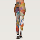 Leggings Musique artisanale peinture Abstraite (Dos)