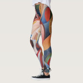 Leggings Musique artisanale peinture Abstraite (Gauche)