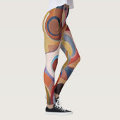 Leggings Musique artisanale peinture Abstraite (Droite)