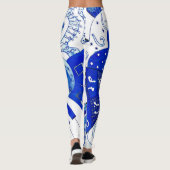Leggings Musique de bleus (Dos)