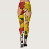 Leggings musique live jaune coloré (Dos)