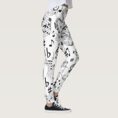Leggings Musique, notes musicales (Droite)