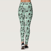 Leggings Musique verte (Dos)