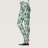 Leggings Musique verte (Gauche)