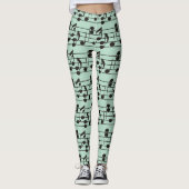 Leggings Musique verte (Devant)