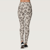 Leggings Muted Taupe Leopard Print (Dos)