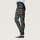 Leggings MVB Neon Effet Wave Links Design (Gauche)
