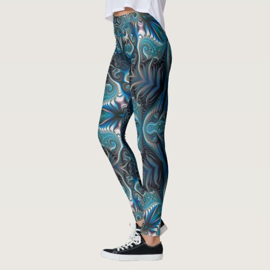 Leggings Mysterious space mandala (Gauche)