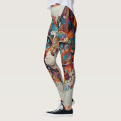 Leggings Mystic Boho Feline Mandala (Gauche)