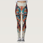 Leggings Mystic Boho Feline Mandala (Devant)