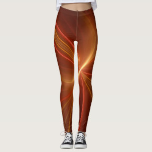 Leggings Mystique Abstrait Fractal Art Moderne Couleurs cha