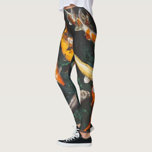 Leggings nager avec le koi (Gauche)
