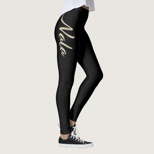 Leggings Nala or blanc écriture Hose (Droite)