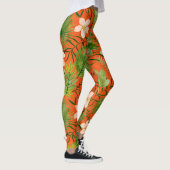Leggings Nalani Hawaiian Tropical Garden Coral (Droite)