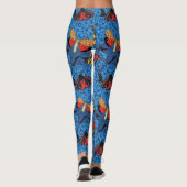 Leggings Nappes phréatiques bleu hydrangée (Dos)