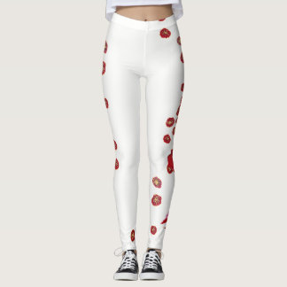 Leggings Natation en rouge