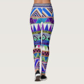 Leggings/Native American Aztec Pattern Leggings (Achterkant)