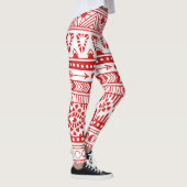 Leggings Native American : Red Ink Doodle. (Droite)