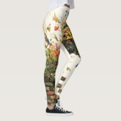 Leggings Nature Botanique Cheval Floral Jumping (Droite)