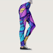 Leggings Nature colorée des feuilles vives (Droite)