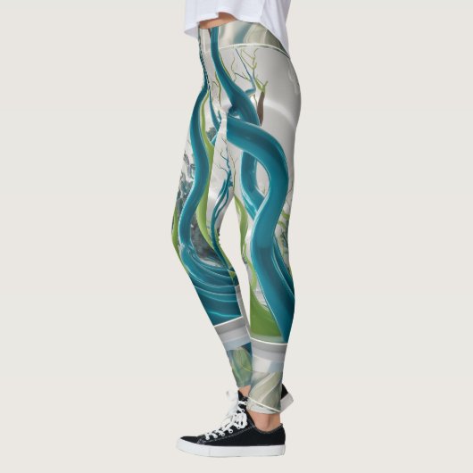 Leggings Nature d'impression 3D (Gauche)