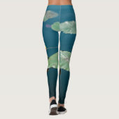 Leggings Nature Paysage Eau Lily Feuilles Pond River Legg (Dos)