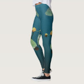 Leggings Nature Paysage Eau Lily Feuilles Pond River Legg (Gauche)