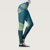 Leggings Nature Paysage Eau Lily Feuilles Pond River Legg (Droite)