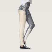 Leggings Nature robuste / Design en crème bleue (Droite)