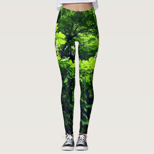 Leggings Nature verte (Devant)