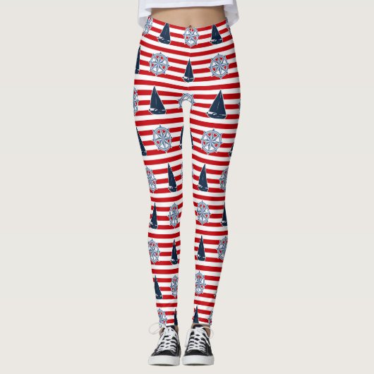 Leggings Nautical design (Devant)