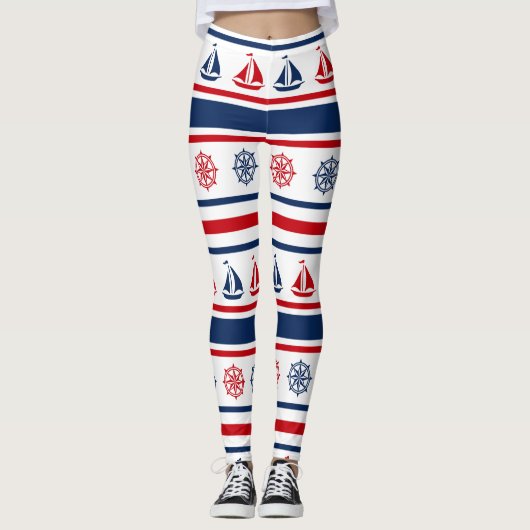 Leggings Nautical design (Devant)