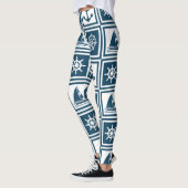 Leggings Nautical themed design (Gauche)
